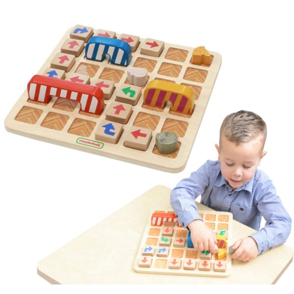 MASTERKIDZ Wczesna Nauka Programowania Gra Logiczna Znajdź Droga do Sera!-01