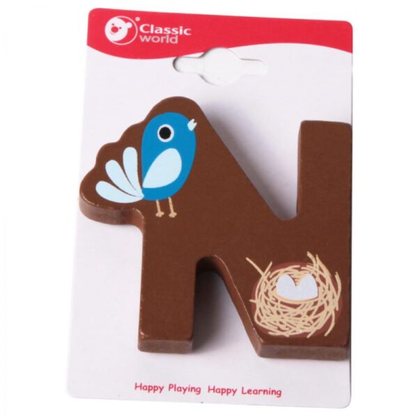 CLASSIC WORLD Drewniana Literka N-01 CLASSIC WORLD Drewniana Literka N-01