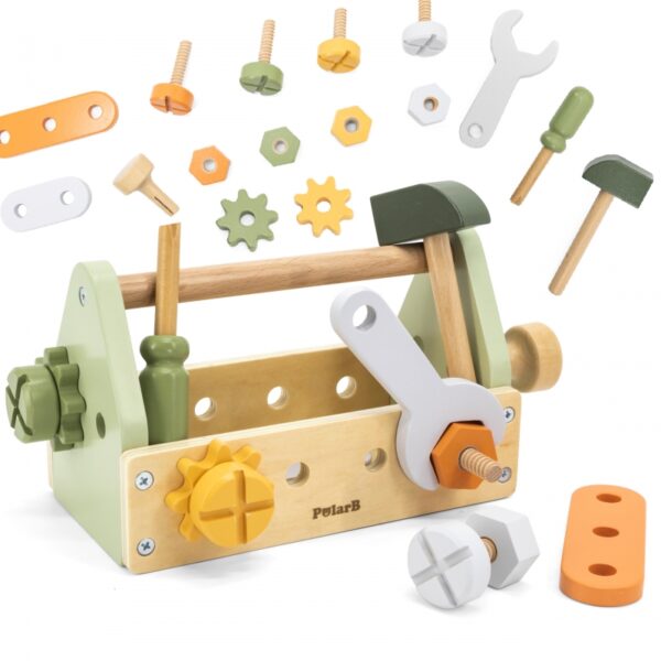 VIGA PolarB Skrzynka z Narzędziami Zestaw Drewniany-01