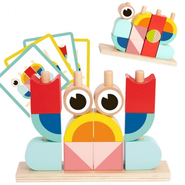 TOOKY TOY Kreatywne Drewniane Klocki Przestrzenne 3d Krab-01 TOOKY TOY Kreatywne Drewniane Klocki Przestrzenne 3d Krab-01