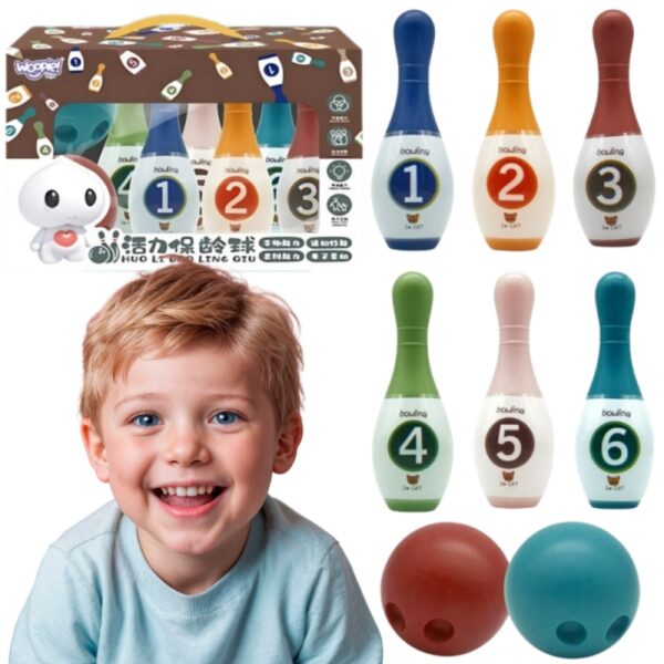 WOOPIE Kolorowe Kręgle dla Dzieci Cyferki-01 WOOPIE Kolorowe Kręgle dla Dzieci Cyferki-01