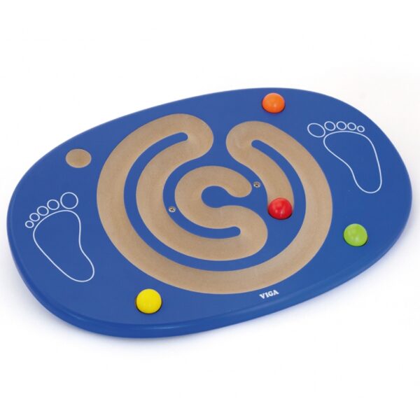 VIGA Sensoryczna Drewniana Deska do balansowania z labiryntem-01 VIGA Sensoryczna Drewniana Deska do balansowania z labiryntem-01