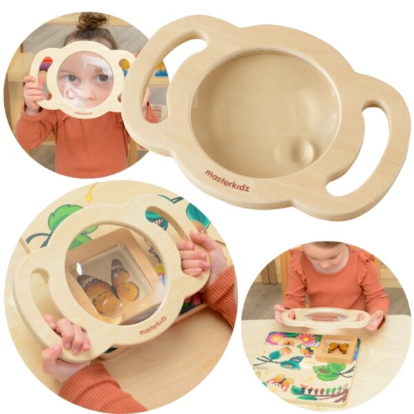 MASTERKIDZ Duża Drewniana Lupa Discovery-01