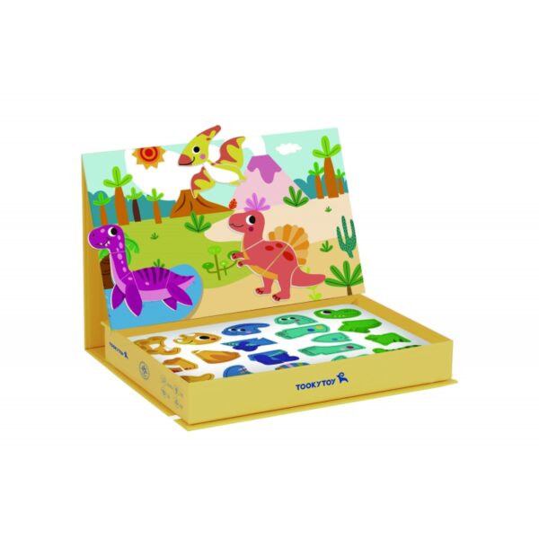 TOOKY TOY Układanka Magnetyczna Dinozaury Puzzle-01