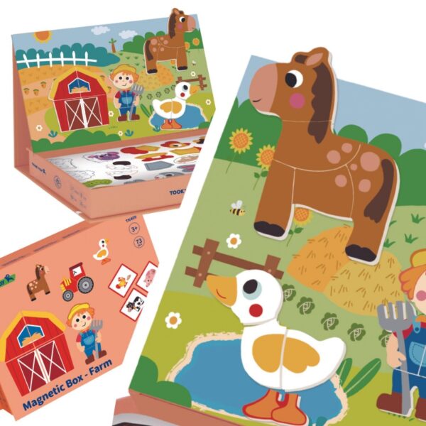TOOKY TOY Układanka Magnetyczna Farma Puzzle-01