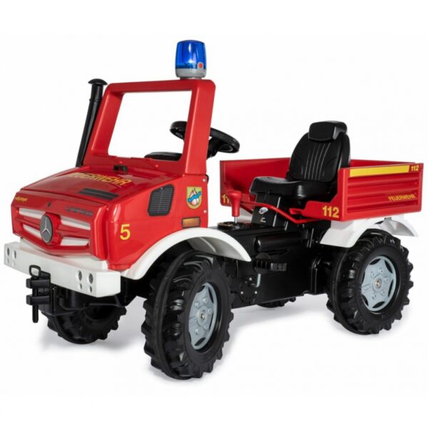 Rolly Toys Unimog Mercedes Benz Samochód na pedały Straż + Kogut-01