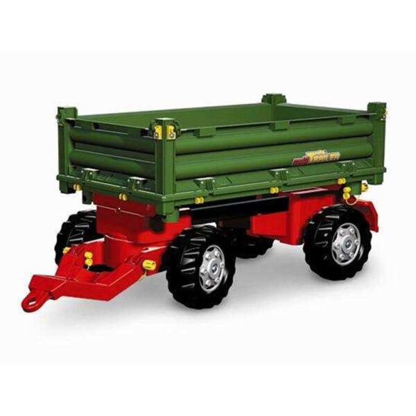 Rolly Toys rollyTrailer Przyczepa Rolly Multi dwuosiowa zielona-01