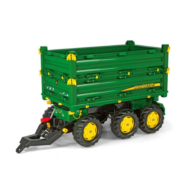 Rolly Toys rollyMulti Trailer -  Przyczepa Wywrotka Rolly Multi John Deere 3 osiowa-01