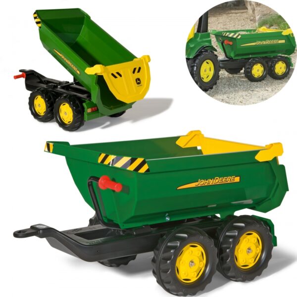 Rolly Toys rollyHalfpipe John Deere Przyczepa wywrotka-01 Rolly Toys rollyHalfpipe John Deere Przyczepa wywrotka-01
