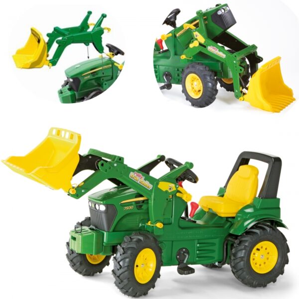 Rolly Toys rollyFarmtrac John Deere 7930 - Traktor na pedały z łyżką Zielony-01 Rolly Toys rollyFarmtrac John Deere 7930 - Traktor na pedały z łyżką Zielony-01