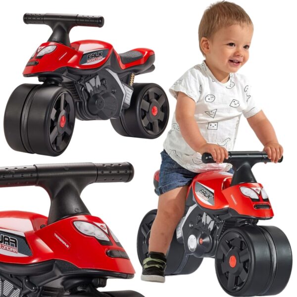 FALK Jeździk Racing Czerwony Szerokie Koła 1+-01 FALK Jeździk Racing Czerwony Szerokie Koła 1+-01