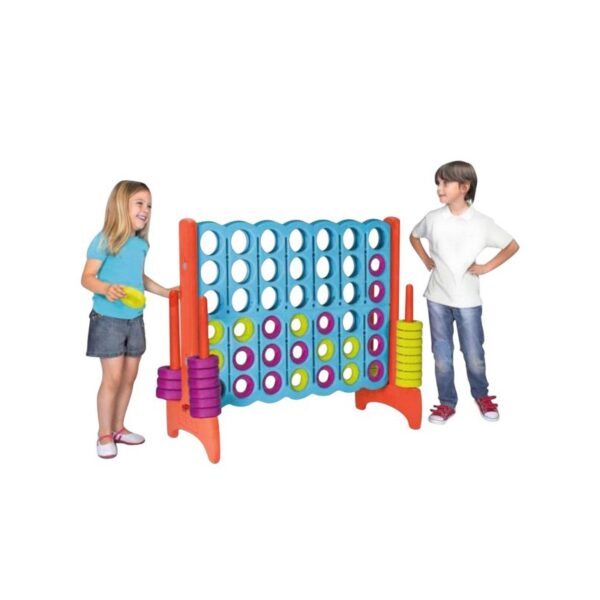 FEBER Gra Logiczna Strategiczna do Ogrodu Domu 4 Kółka w Linii Rzędzie Mega 4 in Line-01