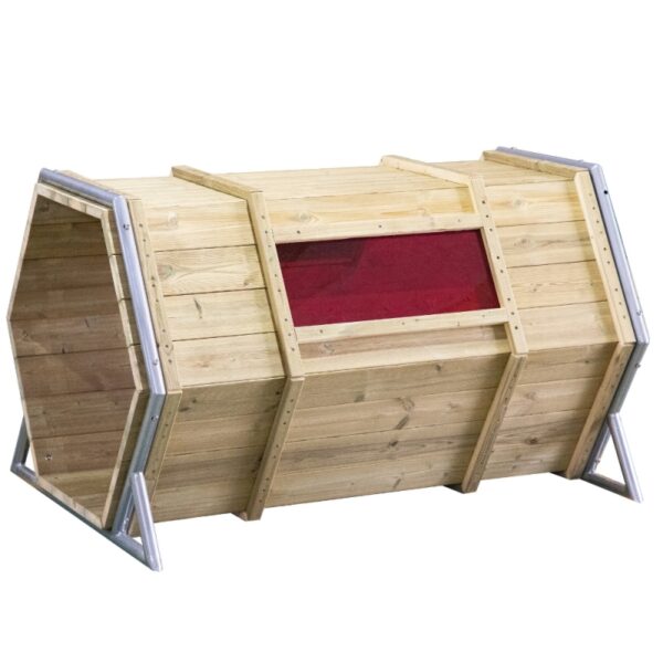 CLASSIC WORLD EDU Drewniany Plac Zabaw Baza XXL Tunel do Czołgania-01