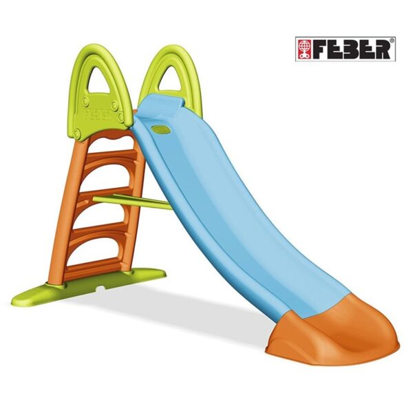 FEBER Duża Zjeżdżalnia Ogrodowa Ze Ślizgiem Wodnym 190 cm-01