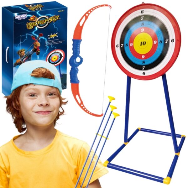 WOOPIE Zestaw Małego Łucznika Łuk Strzały Tarcza  12el.-01