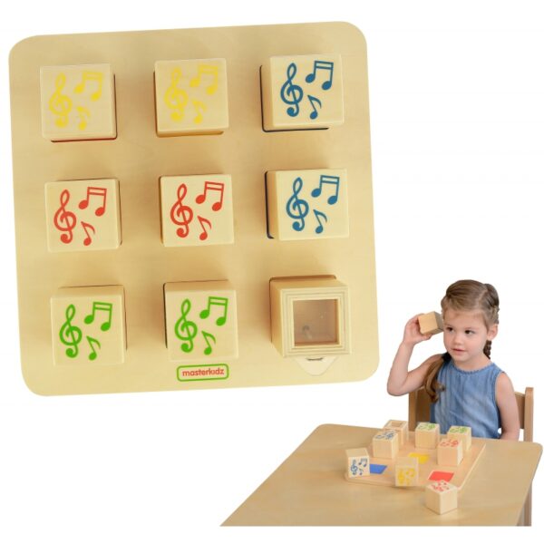 MASTERKIDZ Drewniany Sorter Sensoryczny Łączenie Dźwięków Montessori-01