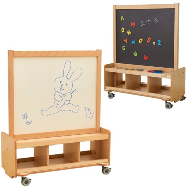 MASTERKIDZ Dwustronna Tablica Kredowa i Magnetyczna Do Pisania-01 MASTERKIDZ Dwustronna Tablica Kredowa i Magnetyczna Do Pisania-01