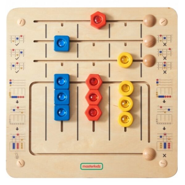 MASTERKIDZ Układanka Sortowanie Diamentów - Tablica Ścienna Edukacyjna Montessori-01