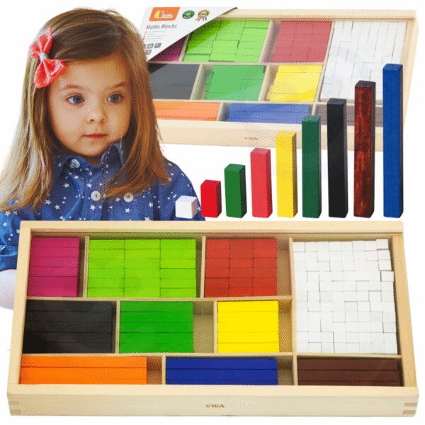 VIGA Drewniane Patyczki Edukacyjne Matematyczne Klocki Cuisenaire'a-01 VIGA Drewniane Patyczki Edukacyjne Matematyczne Klocki Cuisenaire'a-01