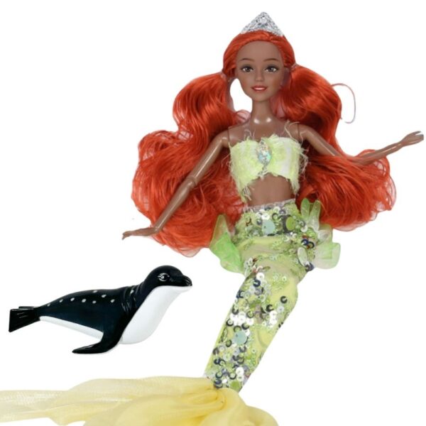 WOOPIE ROYAL Lalka Syrenka Emi Mermaid z Foką-01 WOOPIE ROYAL Lalka Syrenka Emi Mermaid z Foką-01