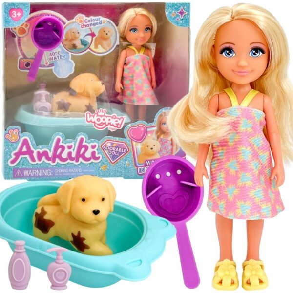 WOOPIE ROYAL Laleczka z Pieskiem Wanną i Akcesoriami Do Pielęgnacji Pupila-01