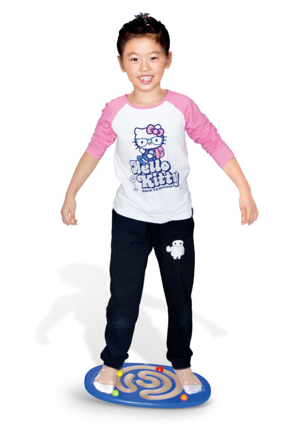 Drewniana deska do balansowania z labiryntem 4 kulki 4+ - VIGA - 012