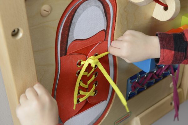 MASTERKIDZ Tablica Edukacyjna - Zręczność Manualna Sznurowanie Montessori - 018