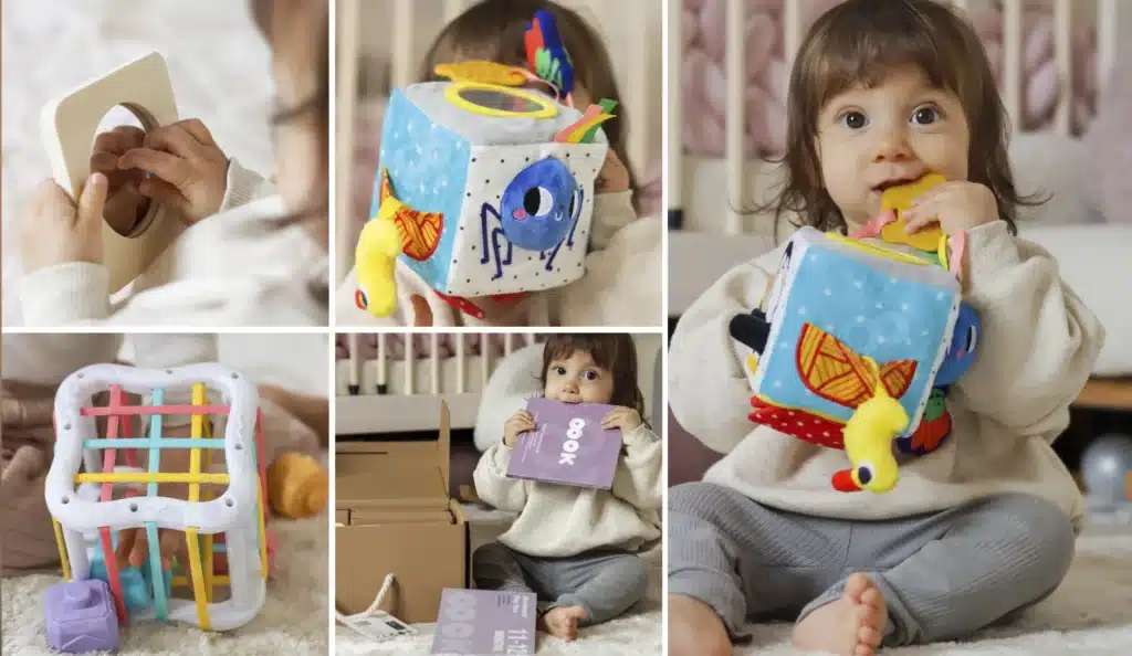 Pudełko edukacyjne Montessori 5w1 dla niemowląt FCS