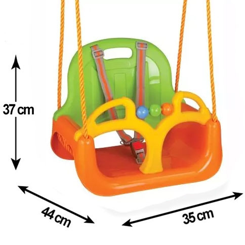 WOOPIE Huśtawka Swing 3w1 Pomarańczowa - 010