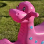 WOOPIE Bujak Wieloosobowy Dino Huśtawka Równoważna Różowa - 006