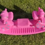 WOOPIE Bujak Wieloosobowy Dino Huśtawka Równoważna Różowa - 007