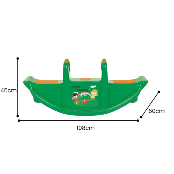 WOOPIE Bujak Wieloosobowy STAR Huśtawka Równoważna Zielona - 004