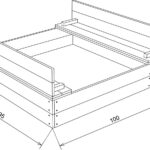 Drewniana piaskownica Ella Sandpit AXI z ławkami - 004