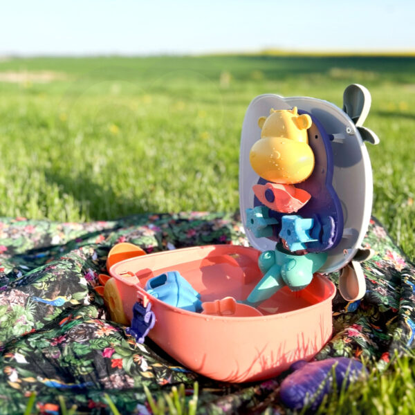 WOOPIE Zestaw do Piasku 3w1 Walizka Krówka Stolik Wodny - 005