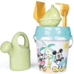 SMOBY Green Wiaderko Myszka Miki Minnie z akcesoriami do piasku i konewką z bioplastiku - 001