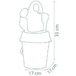 SMOBY Green Wiaderko Myszka Miki Minnie z akcesoriami do piasku i konewką z bioplastiku - 002