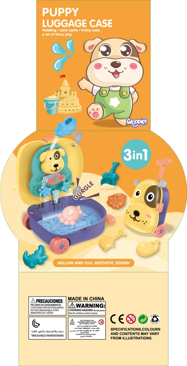 WOOPIE Zestaw do Piasku 3w1 Walizka Piesek Stolik Wodny - 014