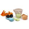 WOOPIE GREEN Zestaw do Piasku + Koparka w Wiaderku 7 el. BIODEGRADOWALNY ORGANICZNY MATERIAŁ - 001