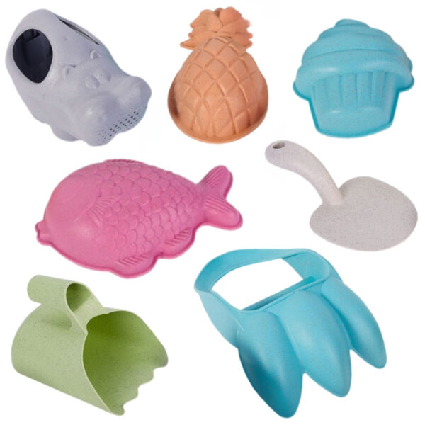 WOOPIE GREEN Zestaw do Piasku z Pazurami 7 el. BIODEGRADOWALNY ORGANICZNY MATERIAŁ - 001