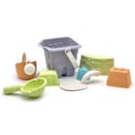 WOOPIE GREEN Zestaw do Piasku w Wiaderku Wieża 8 el. BIODEGRADOWALNY ORGANICZNY MATERIAŁ - 003