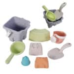 WOOPIE GREEN Zestaw do Piasku w Wiaderku Wieża 8 el. BIODEGRADOWALNY ORGANICZNY MATERIAŁ - 004