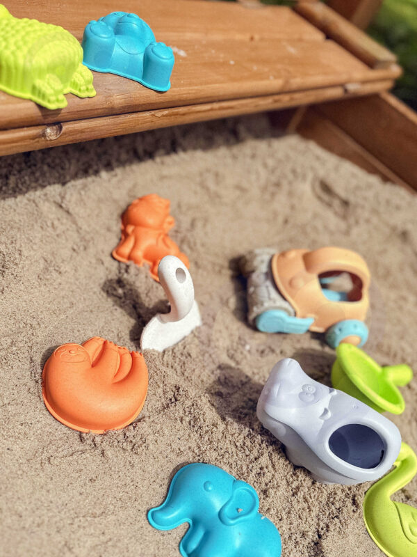 WOOPIE GREEN Zestaw do Piasku z Samochodzikiem 10 el. BIODEGRADOWALNY ORGANICZNY MATERIAŁ - 002