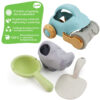 WOOPIE GREEN Zestaw do Piasku z Samochodzikiem 10 el. BIODEGRADOWALNY ORGANICZNY MATERIAŁ - 003