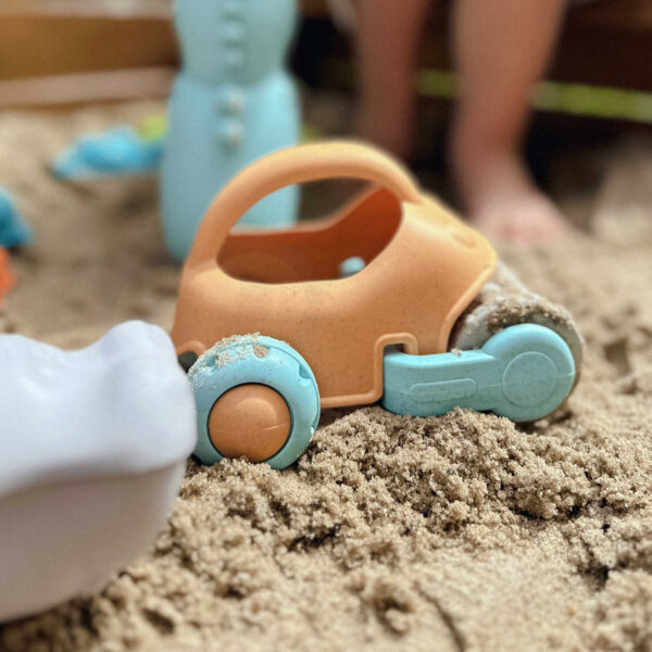 WOOPIE GREEN Zestaw do Piasku z Samochodzikiem 10 el. BIODEGRADOWALNY ORGANICZNY MATERIAŁ - 005