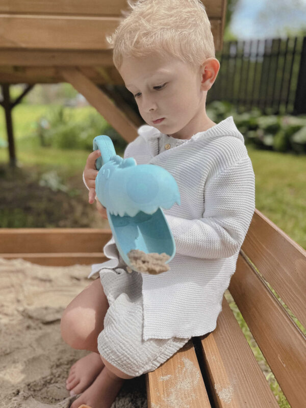 WOOPIE GREEN Krokodyl Łopatka Zbierak do Piasku i Wody Niebieska BIODEGRADOWALNY ORGANICZNY MATERIAŁ - 006