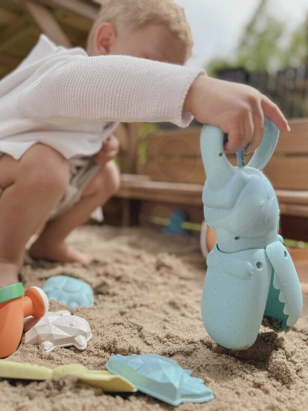 WOOPIE GREEN Krokodyl Łopatka Zbierak do Piasku i Wody Niebieska BIODEGRADOWALNY ORGANICZNY MATERIAŁ - 007