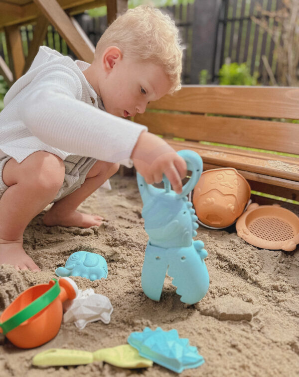 WOOPIE GREEN Krokodyl Łopatka Zbierak do Piasku i Wody Niebieska BIODEGRADOWALNY ORGANICZNY MATERIAŁ - 008