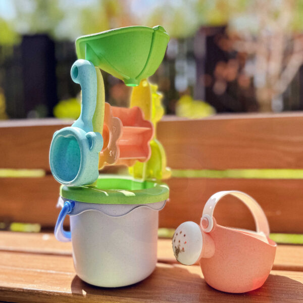 WOOPIE GREEN Zestaw do Piasku z Wózkiem 13 el. BIODEGRADOWALNY ORGANICZNY MATERIAŁ - 004