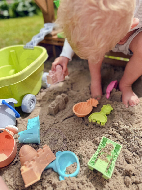 WOOPIE GREEN Zestaw do Piasku z Wózkiem 13 el. BIODEGRADOWALNY ORGANICZNY MATERIAŁ - 005