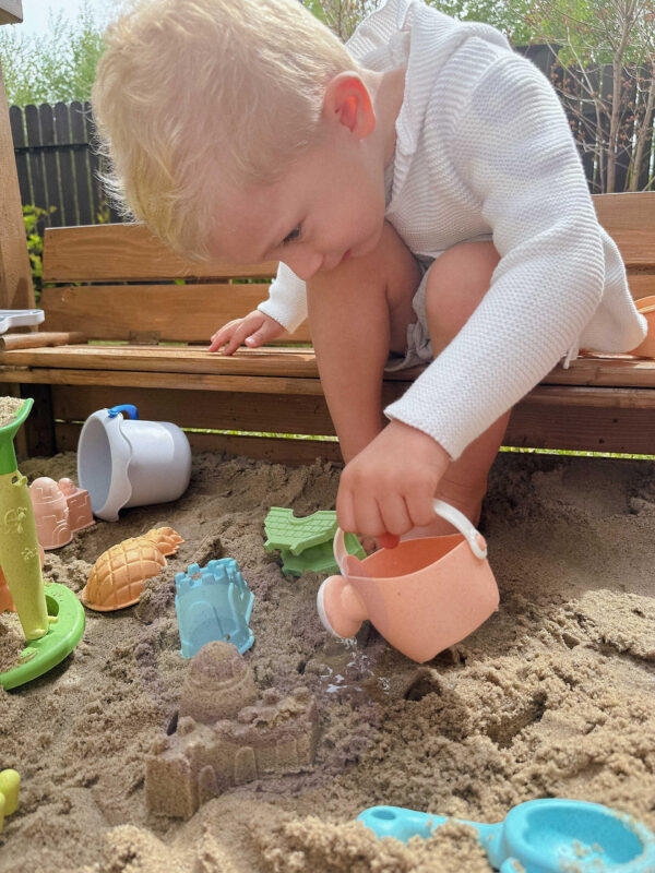 WOOPIE GREEN Zestaw do Piasku z Wózkiem 13 el. BIODEGRADOWALNY ORGANICZNY MATERIAŁ - 011